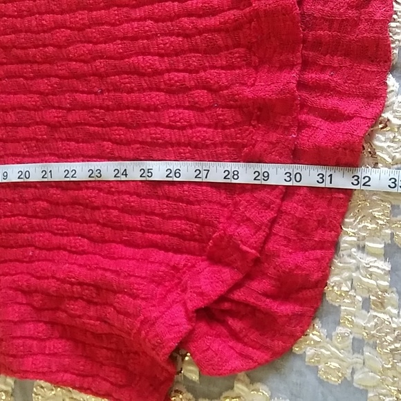 SOLD. Free People Slouchy Baja Babe Hacci Red Hooded Cardigan. As New. No Tag - Picture 13 of 16